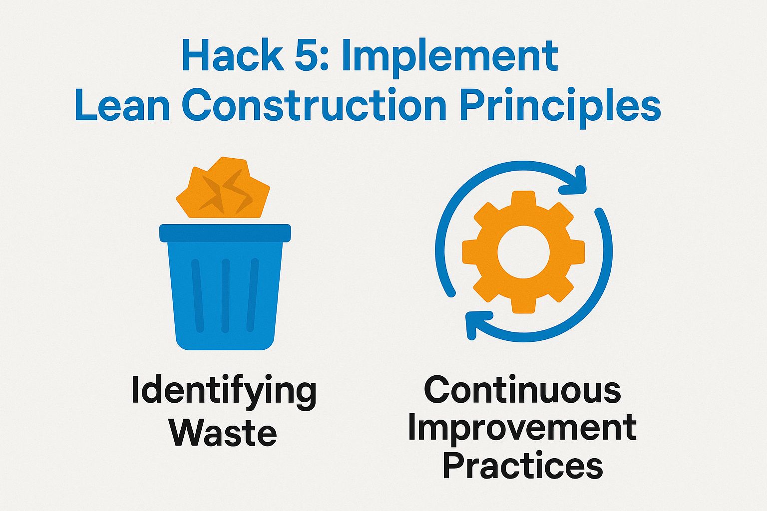 Hack 5: Implement Lean Construction Principles