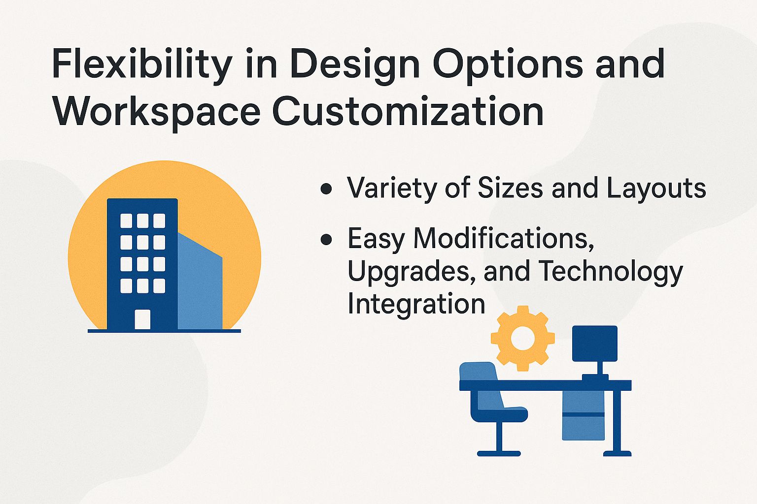 Flexibility in Design Options and Workspace Customization Flexibility in Design Options and Workspace Customization